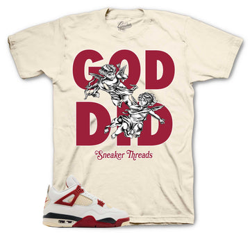 Retro 4 Brick After Brick Shirt - God Did - Sail