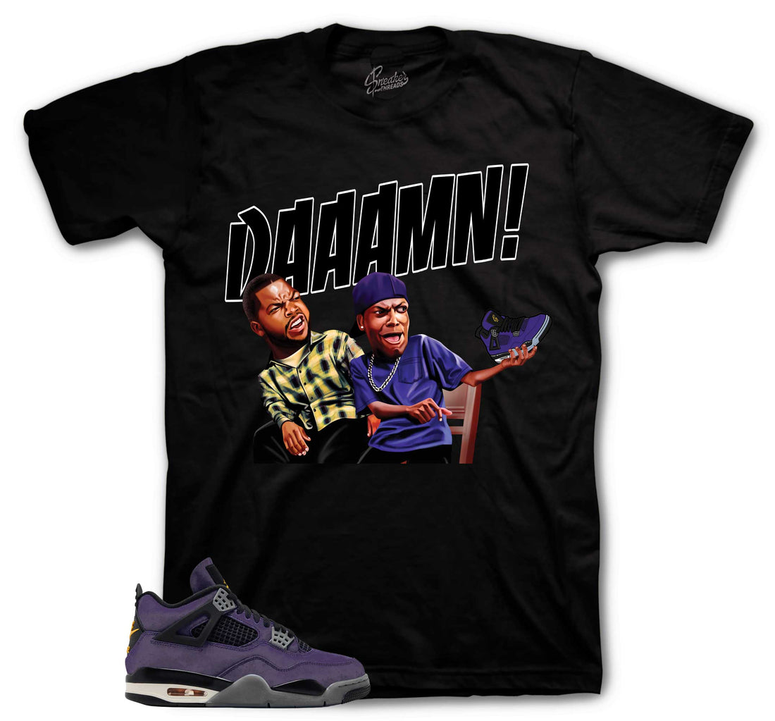 Retro 4 Imperial Purple Shirt - Daaamn