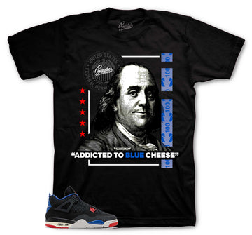 Retro 4 Rare Air Shirt - Blue Cheese - Black