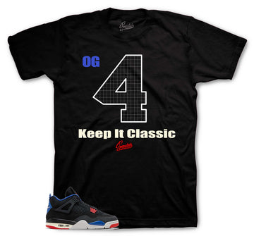 Retro 4 Rare Air Shirt - Keep It Classic - Black