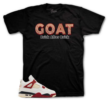 Retro 4 Brick After Brick Shirt - Goat