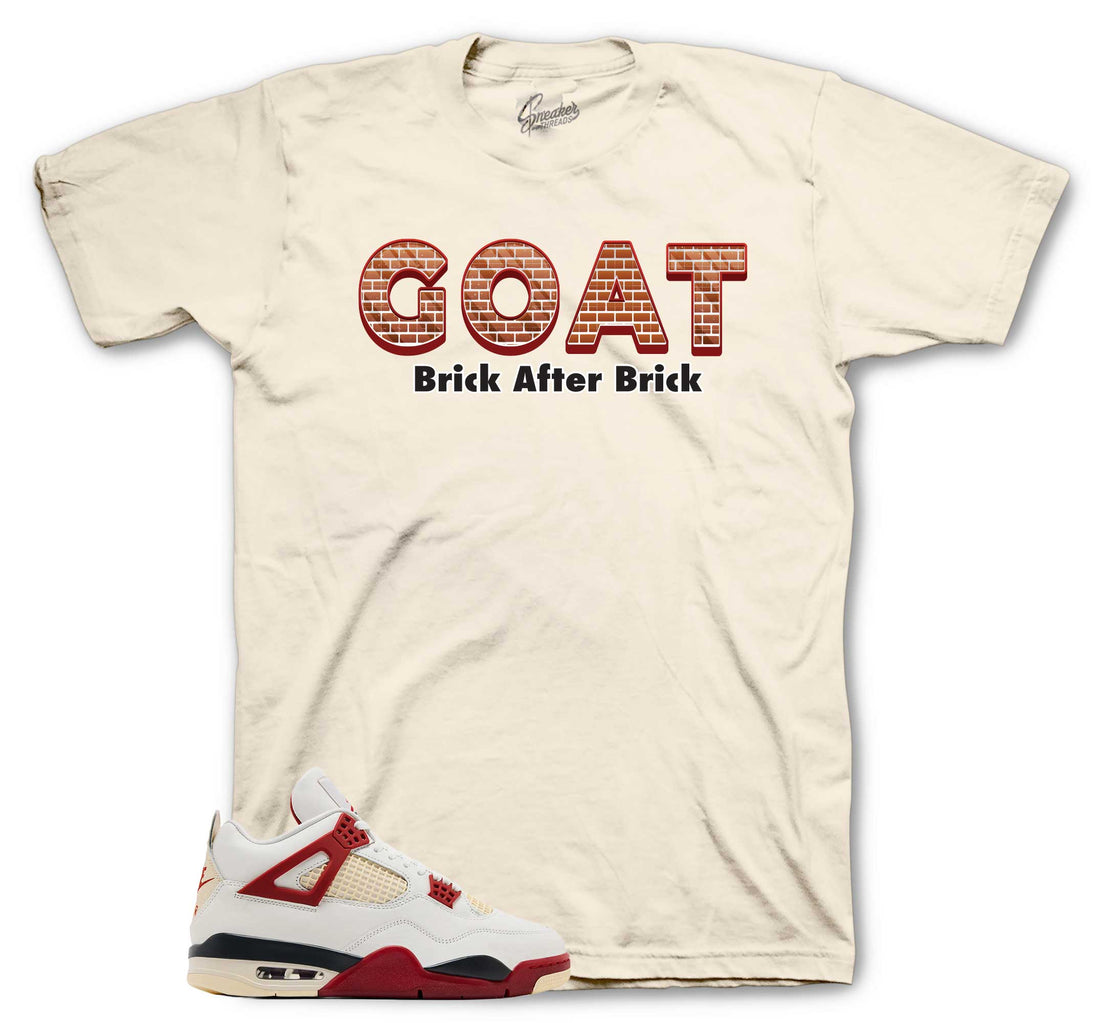 Retro 4 Brick After Brick Shirt - Goat