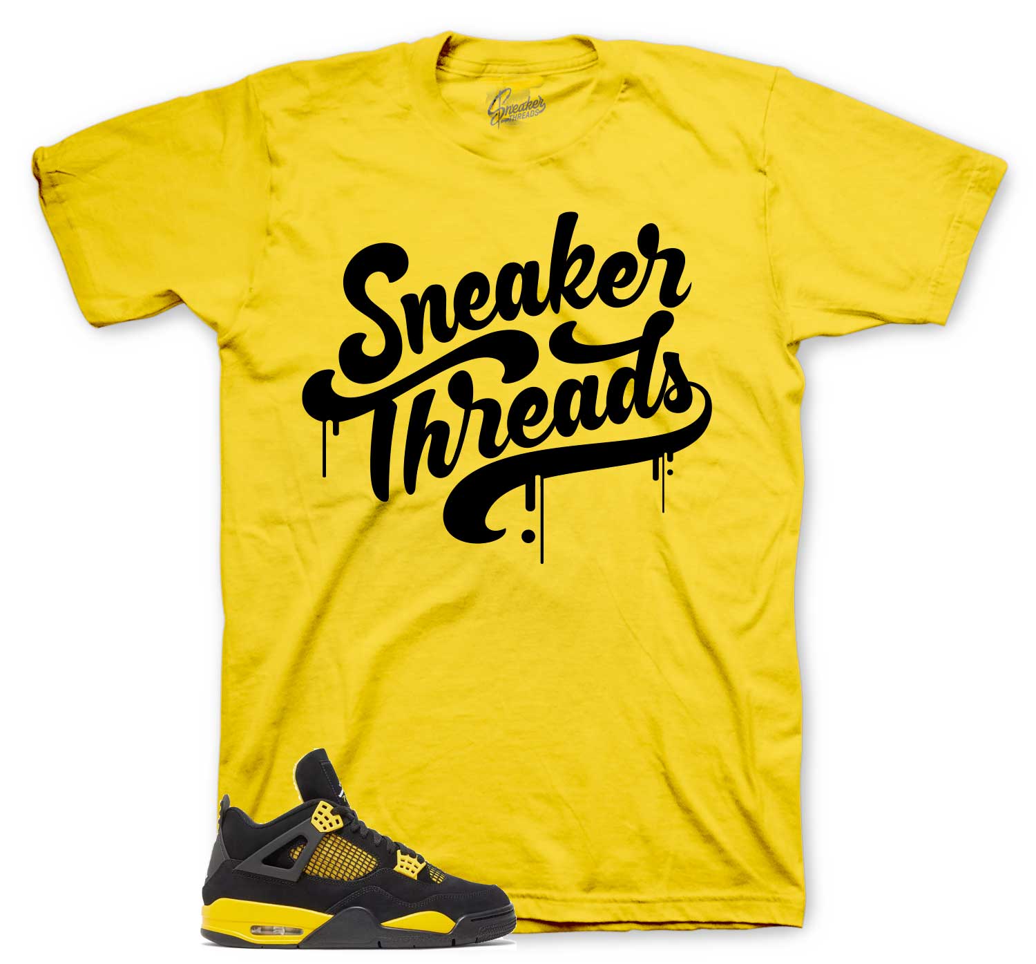 Retro 4 Yellow Thunder Shirt - ST Drip - Yellow