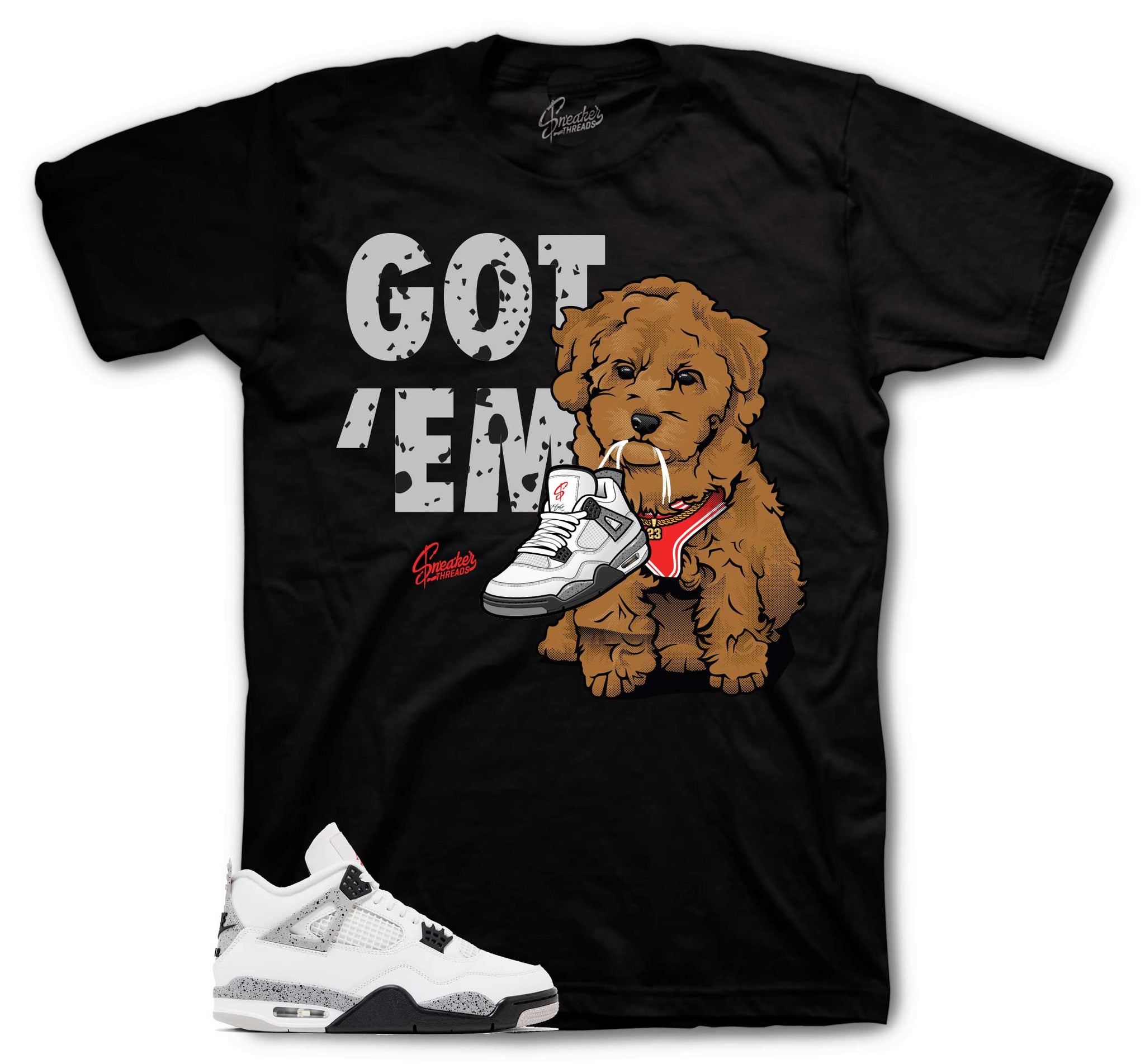 Retro 4 White Cement Shirt - Got Em