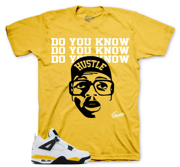 Retro 4 Tour Yellow Shirt - Do You Know - Yellow