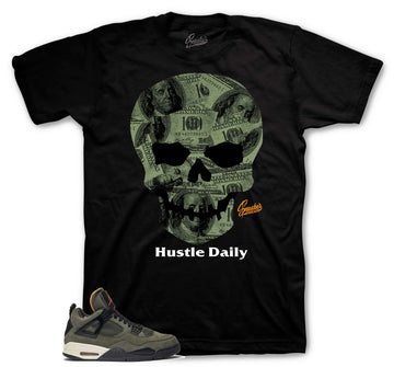 Retro 4 Deep Green - Hustle Daily - Black