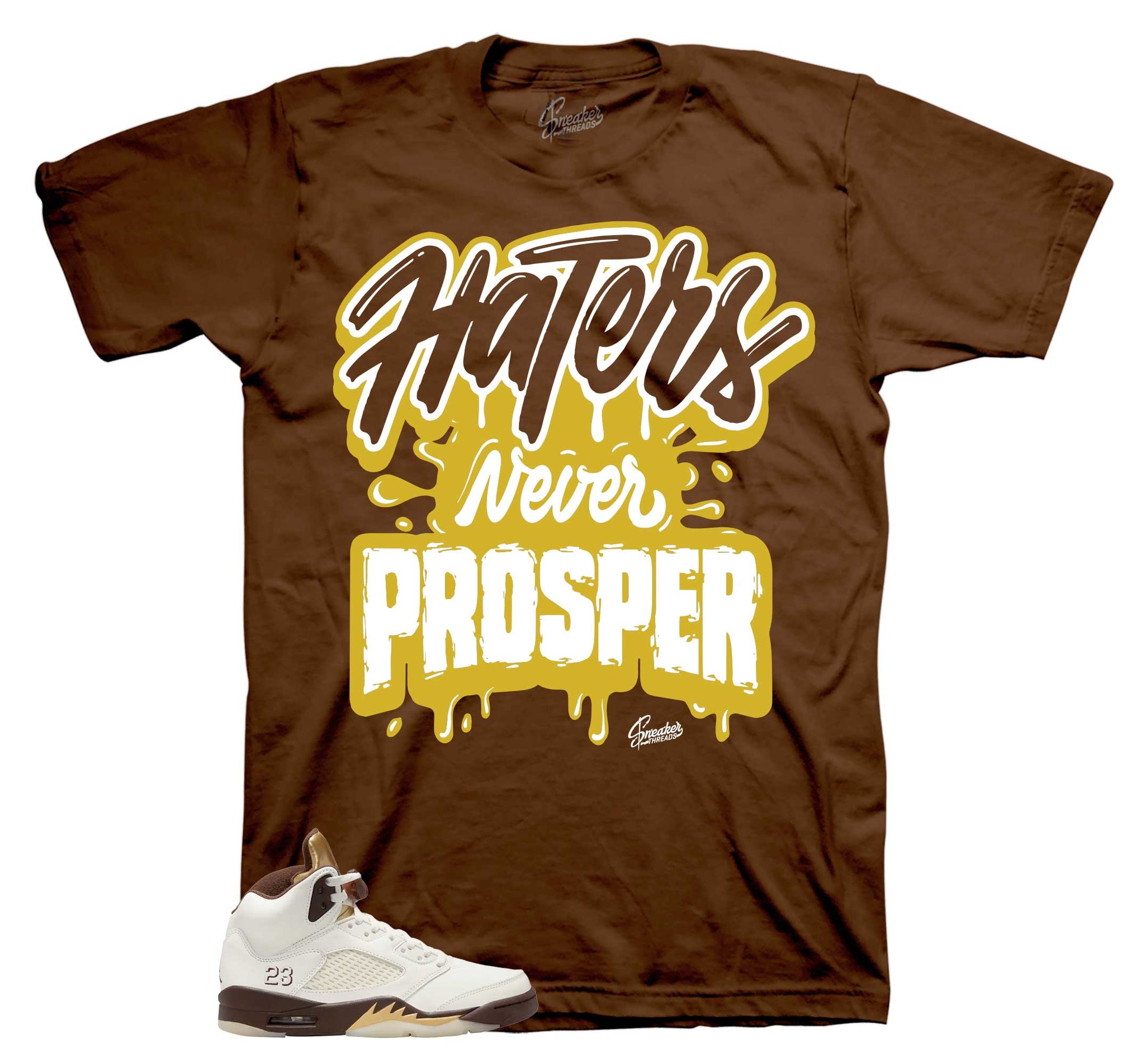 Retro 5 Earth Golden Ticket Shirt - Prosper - Brown