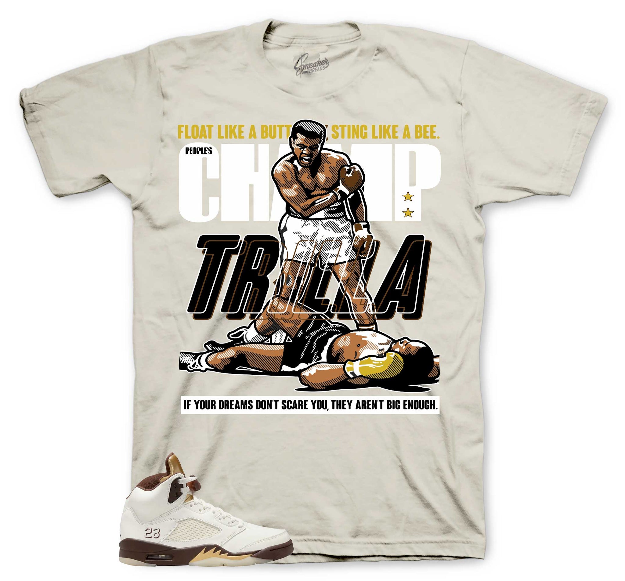 Retro 5 Earth Golden Ticket Shirt - Trilla - Sail