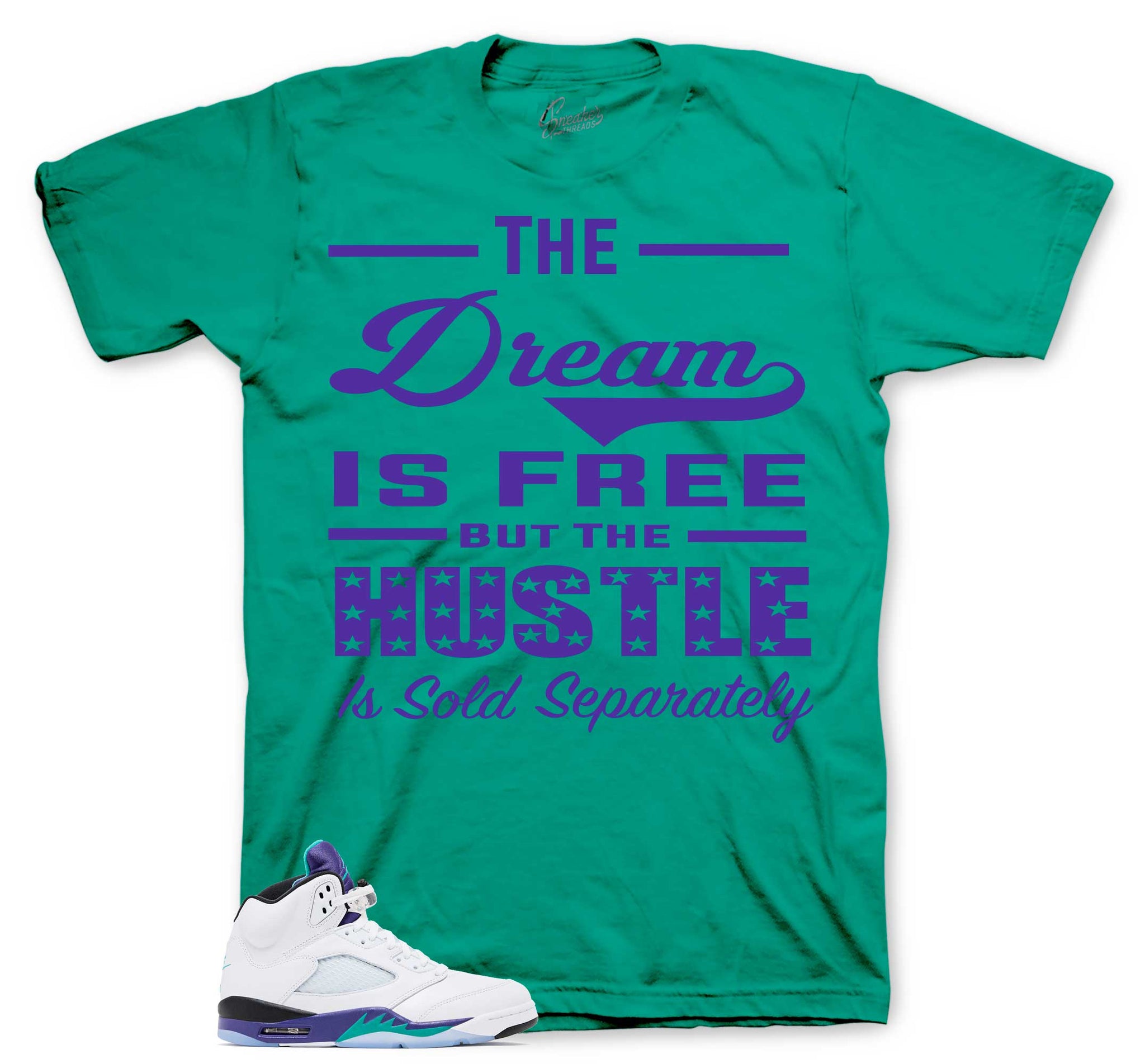 Retro 5 Alternate Grapes Shirt - Sold Seperately - Purple
