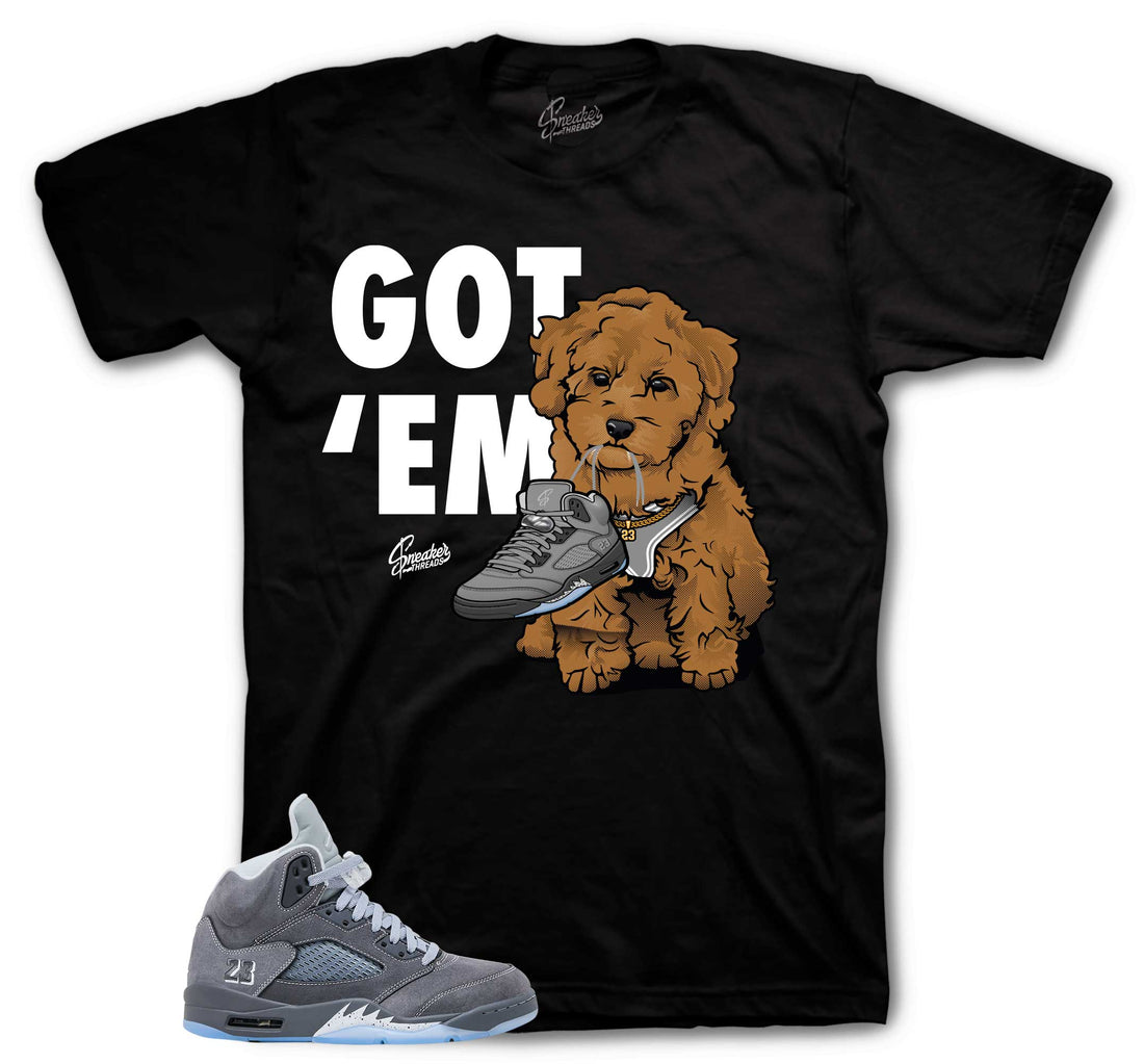 Retro 5 Wolf Grey Shirt - Got Em