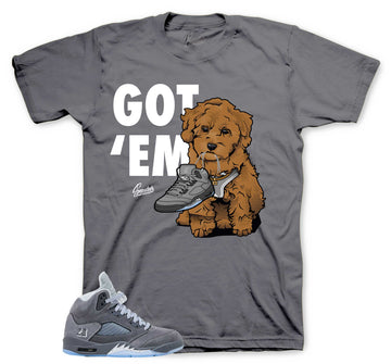 Retro 5 Wolf Grey Shirt - Got Em