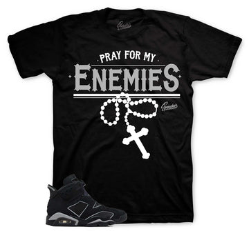 Retro 6 Cap & Gown Shirt - Enemies - Black