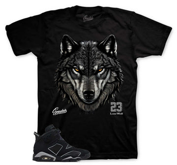 Retro 6 Cap & Gown Shirt - Fearless - Black