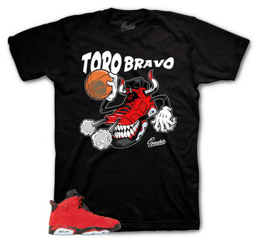 Retro 6 Toro Bravo Shirt - Fly Kicks - Black