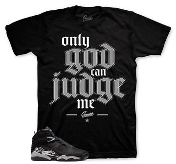 Retro 8 Chrome Shirt - Only God - Black