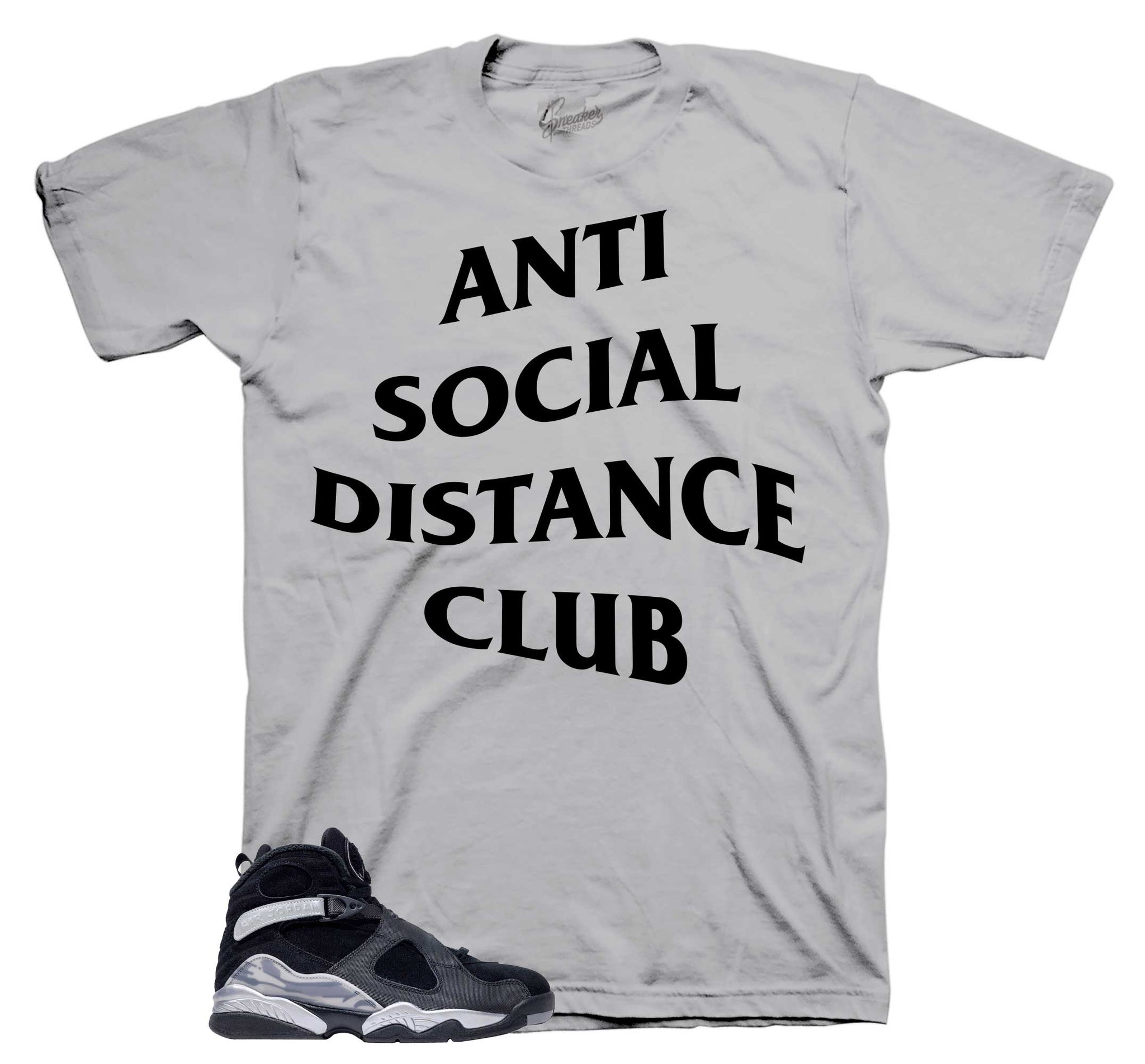 Retro 8 Gunsmoke Shirt - Social Distance - Silver