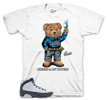 Retro 9 Flint Grey Shirt - Cheers Bear