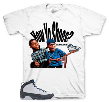 Retro 9 Flint Grey Shirt - Damn