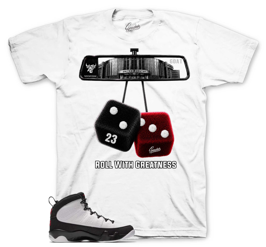 Rear View T-Shirt | Matches Jordan 9 OG