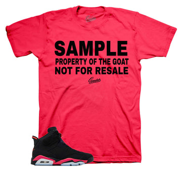 Retro 6 Infrared Shirt - Sample