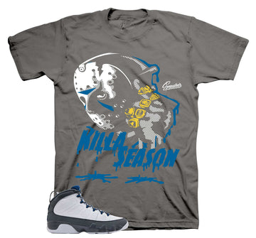 Retro 9 Flint Grey Shirt - Killa Season - Charcoal