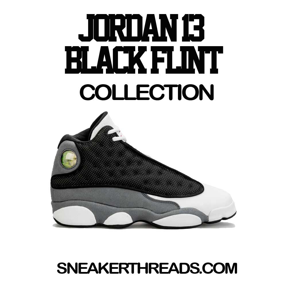 Kids Black Flint 13 Shirt - Fly kicks - Black