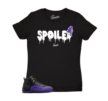 Womens Field Purple 12 Shirt - Spoiled - Black