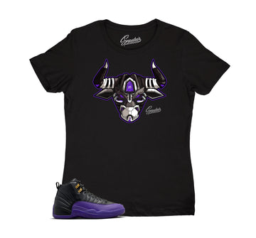 Womens Field Purple 12 Shirt - War Bully - Black