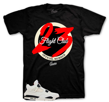 Retro 4 Flight Club Shirt - Member - Black