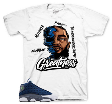 Retro 13 Flint Shirt - Great Nip- White