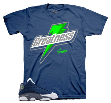 Retro 13 Flint Shirt - Greatness - Navy