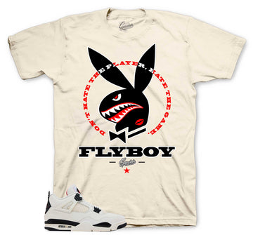 Retro 4 Flight Club Shirt - Flyboy - Sail