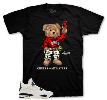 Retro 4 Flight Club Shirt - Cheers Bear - Black