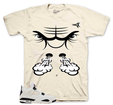 Retro 4 Flight Club Shirt - Raging Face - Sail