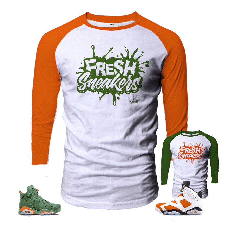 Jordan 6 gatorade be like mike raglan shirts | Fresh sneaker tees.