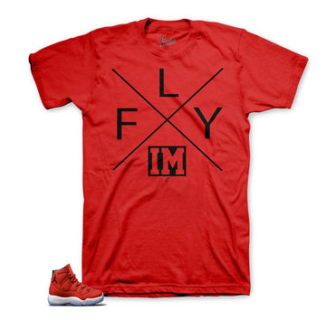 I'm fly sneaker shirts | Jordan 11 win like 96 match.