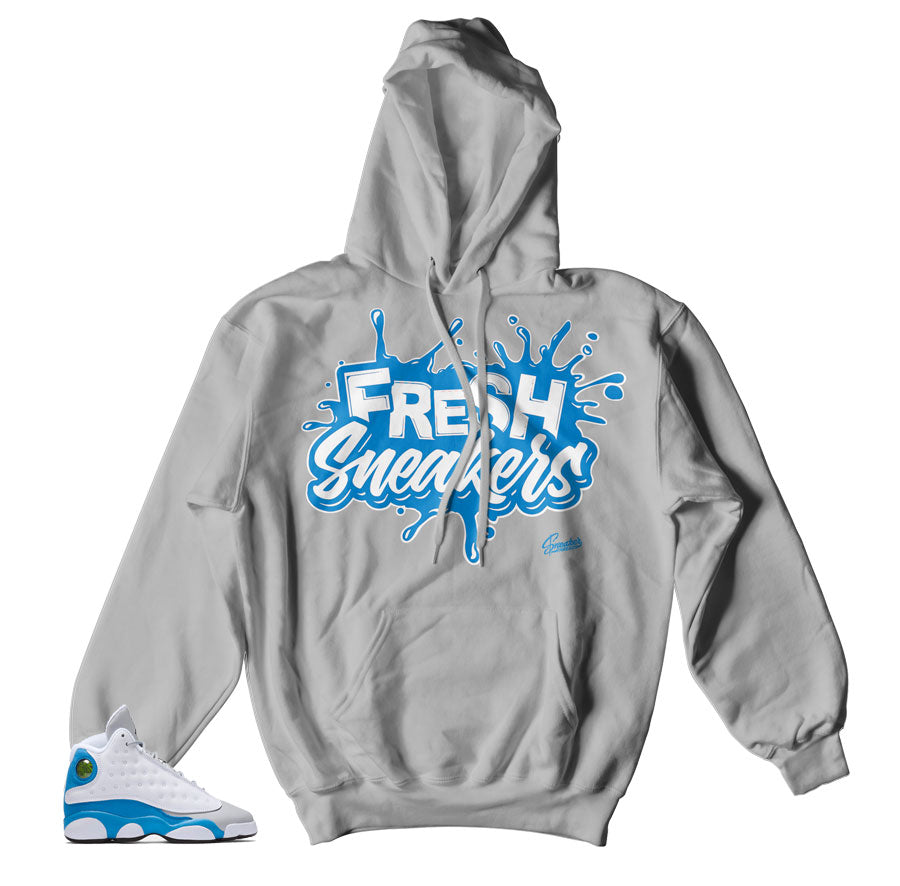 Jordan 13 italy blue hooded swetshirts match shoes | Official hoody.