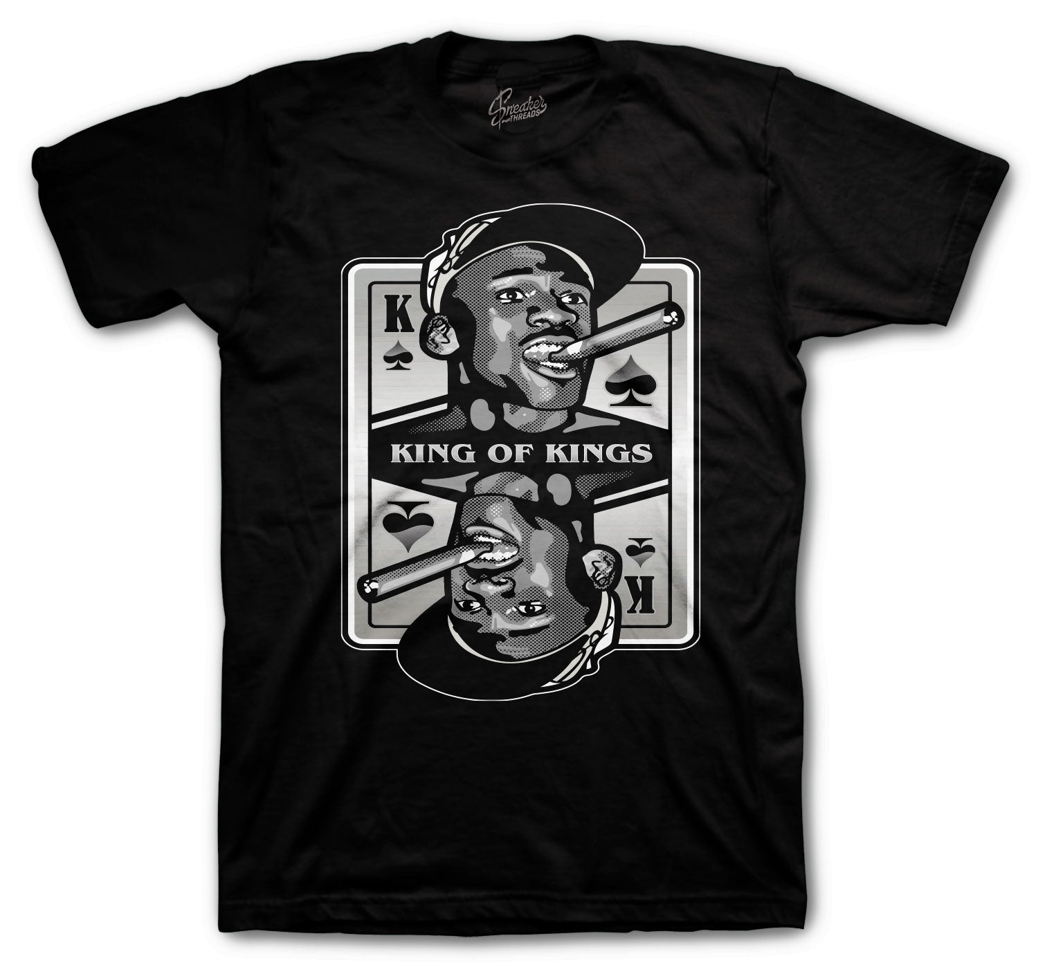 Retro 5 Anthracite Shirt - King Of Kings - Black