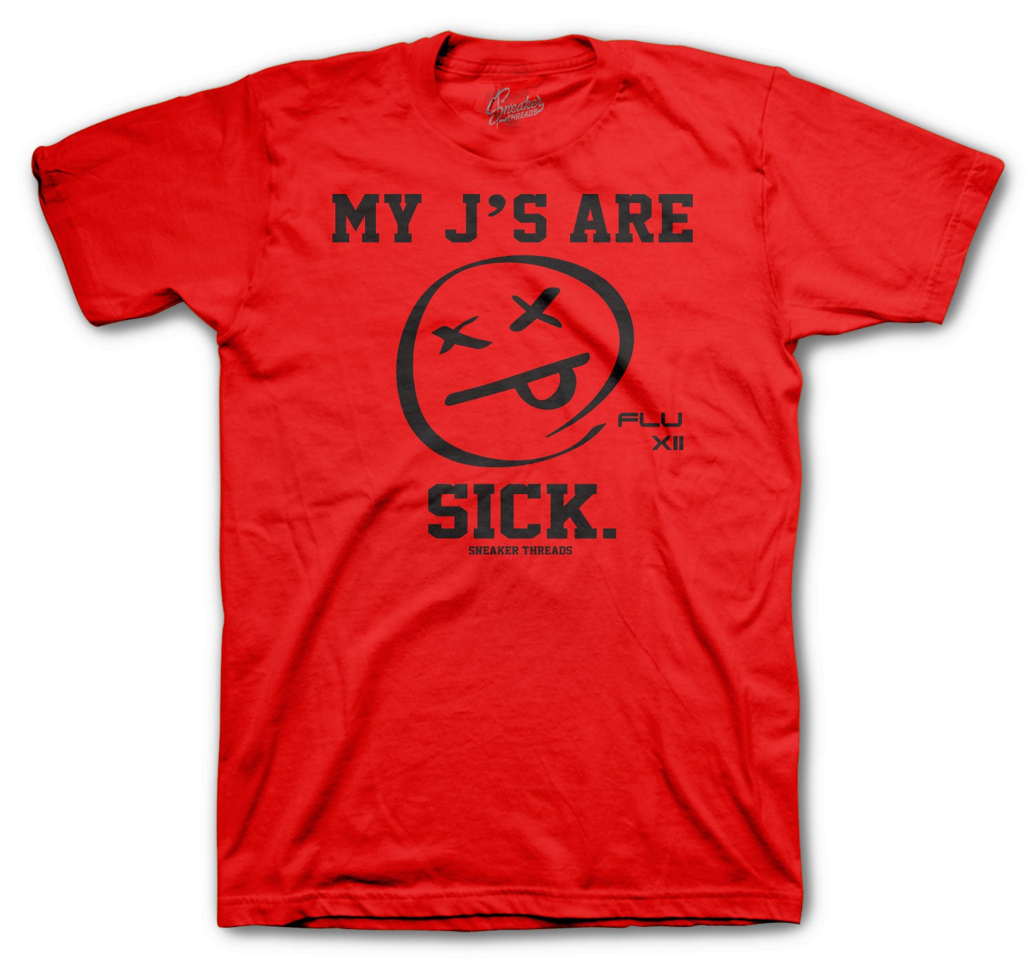 Retro 12 Reverse Flu Shirt - My J's - Red