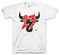 Jordan 4 fire red sneakers to match guys t shirts