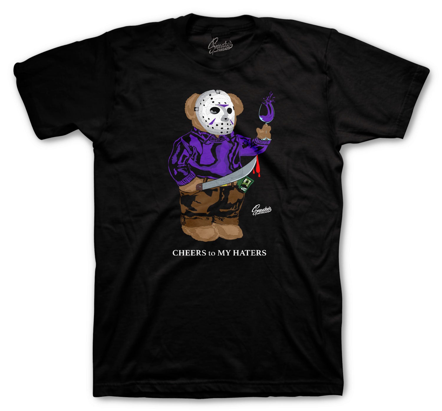 Retro 12 Dark Concord Shirt - Jason Bear - Black