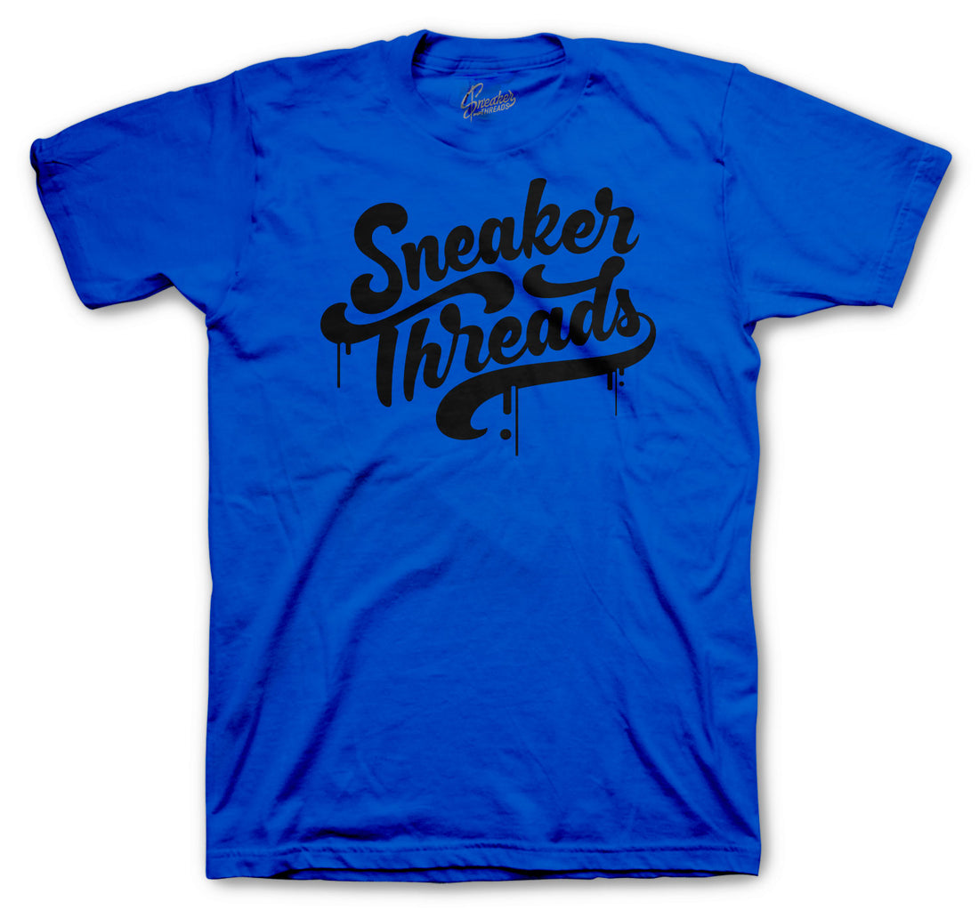 Royal shirts to go with Jordan 13 black hyper royal sneaker collection 