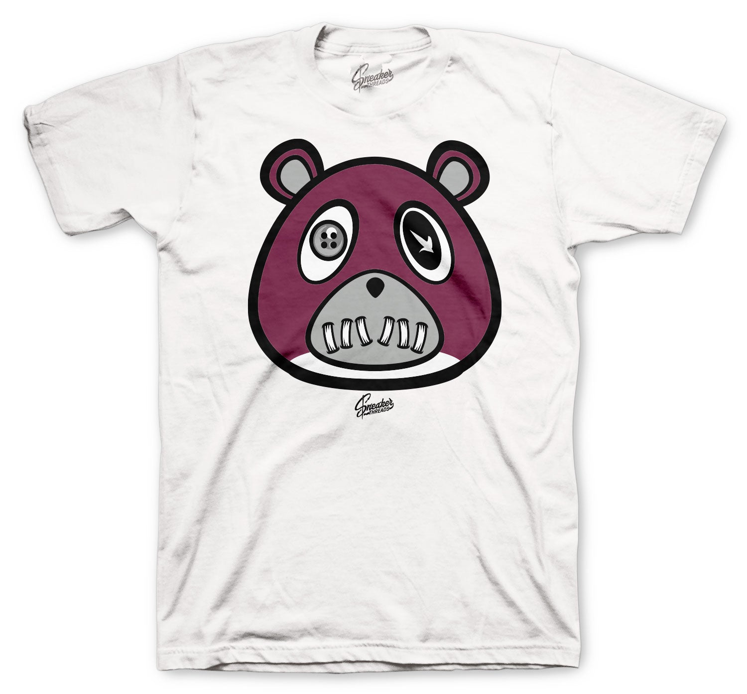 Retro 1 Bordeaux Shirt - St Bear - White