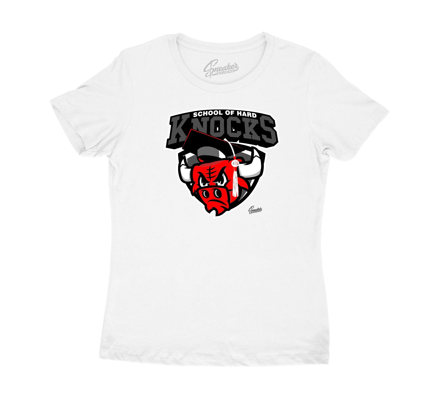 Womens Dark Grey 12 Shirt  - Hard Knocks - White
