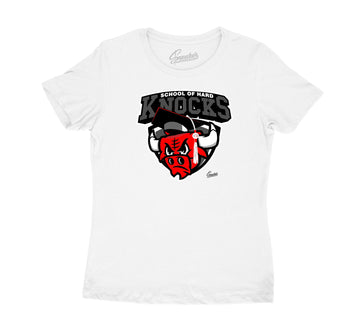 Womens Dark Grey 12 Shirt  - Hard Knocks - White