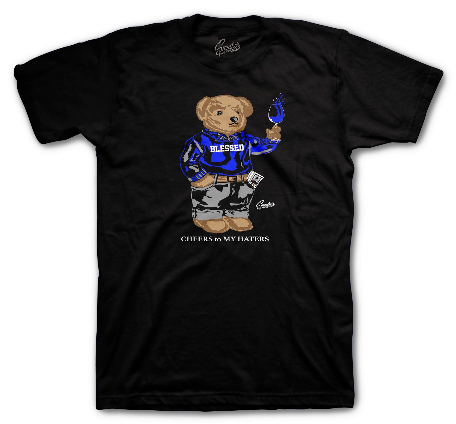 Retro 14 Hyper Royal Shirt - Cheers Bear- Black