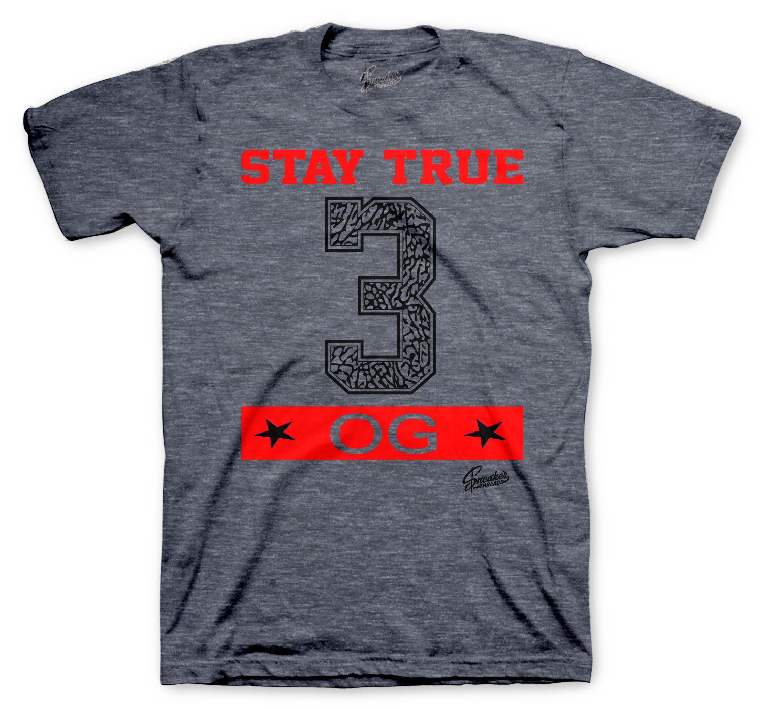 Fire Denim Jordan 3 sneaker matching perfectly with tees