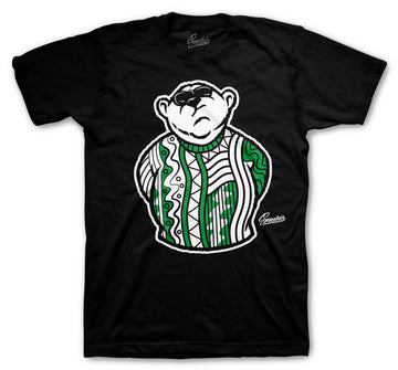 Retro 13 Lucky Green Shirt - BIG Bear - Black