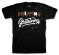 mens tee collection matches with mens Jordan 1 dark mocha sneaker