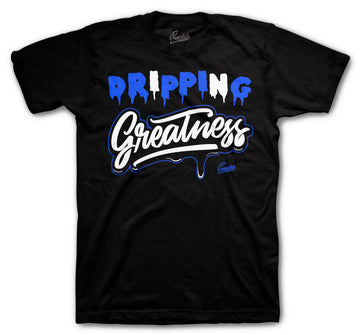 Retro 3 Racer Blue Shirt - Drip Greatness - Black